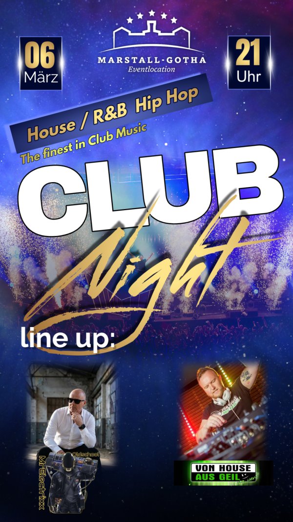 Marstall DJ Stage - CLUB NIGHT -House /R&B/Hip Hop